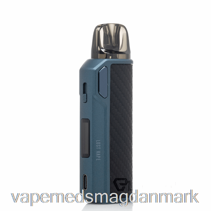 Engangs Vape Danmark Lost Vape Thelema Elite 40 Pod Kit Blå Carbon